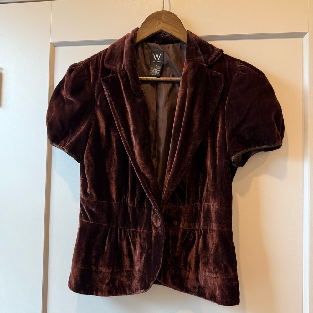 Brown Velvet Jacket by W